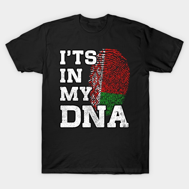 It's In My DNA Belarusian Fingerprint Proud Belarus Flag T-Shirt by snnt